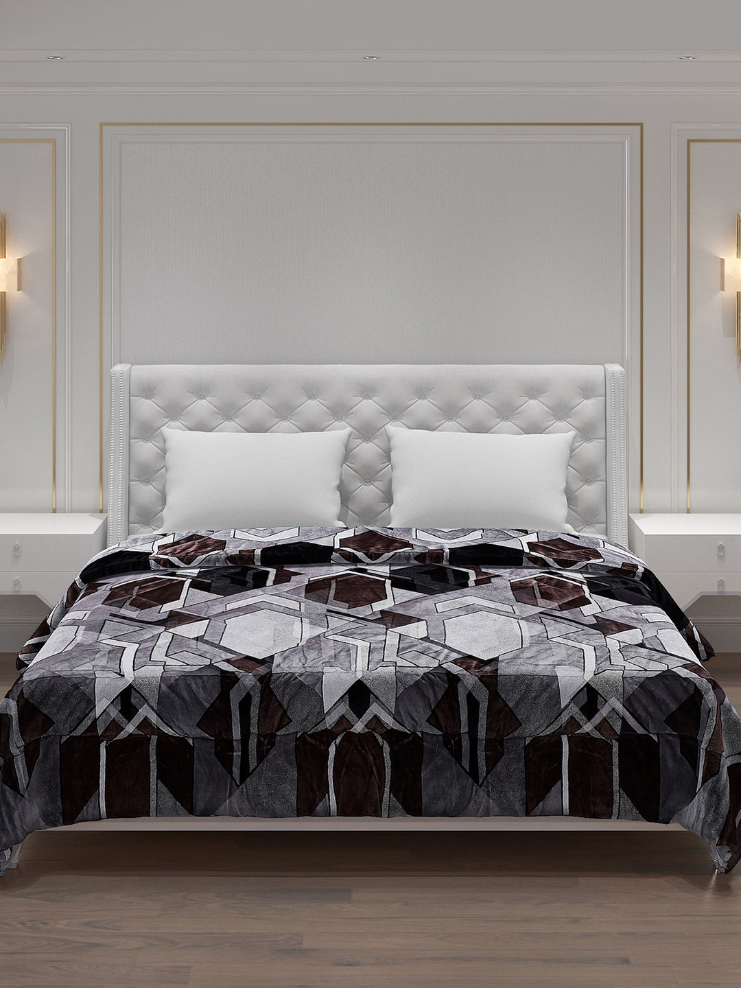 Printed 100% Polyester Double Bed Comforter for Winter