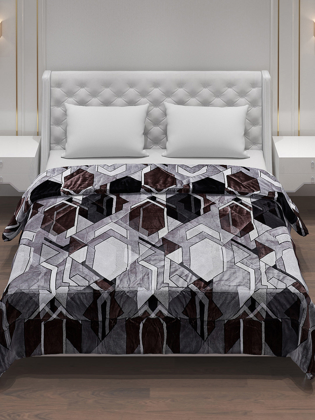 Printed 100% Polyester Double Bed Comforter for Winter