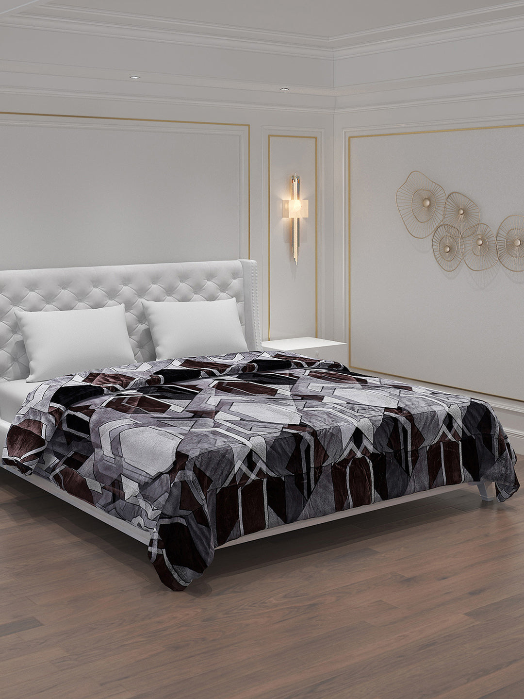 Printed 100% Polyester Double Bed Comforter for Winter