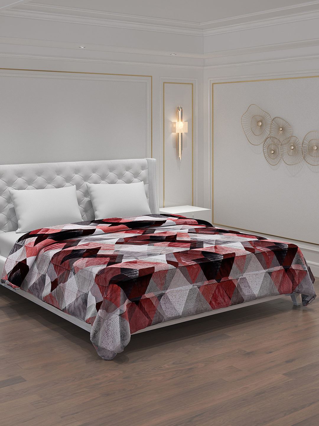 Printed 100% Polyester Double Bed Comforter for Winter