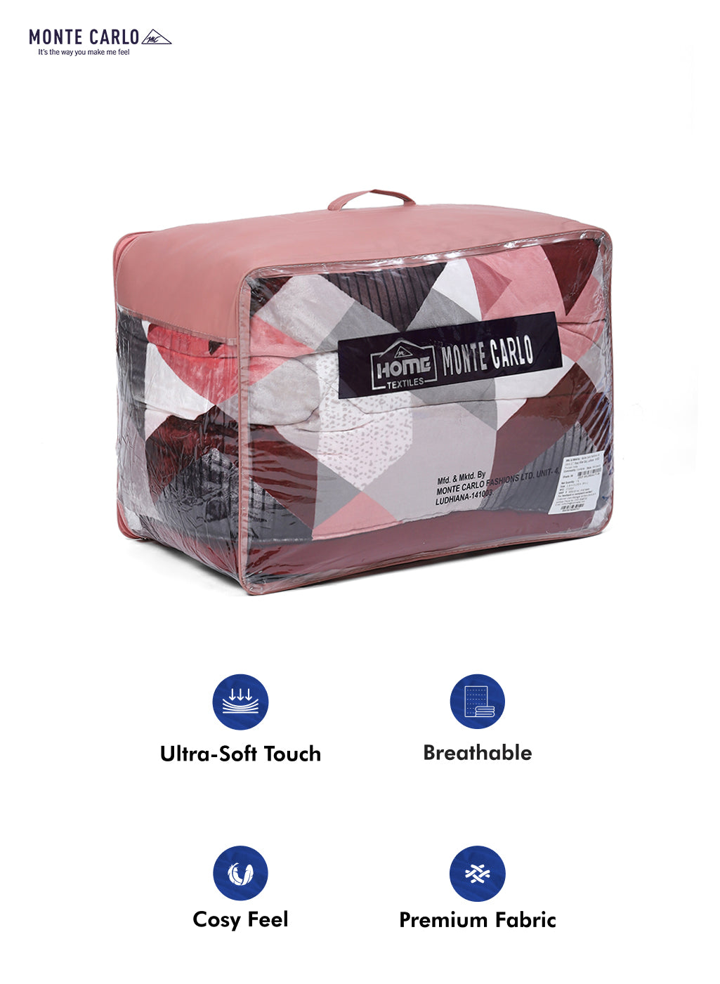 Printed 100% Polyester Double Bed Comforter for Winter