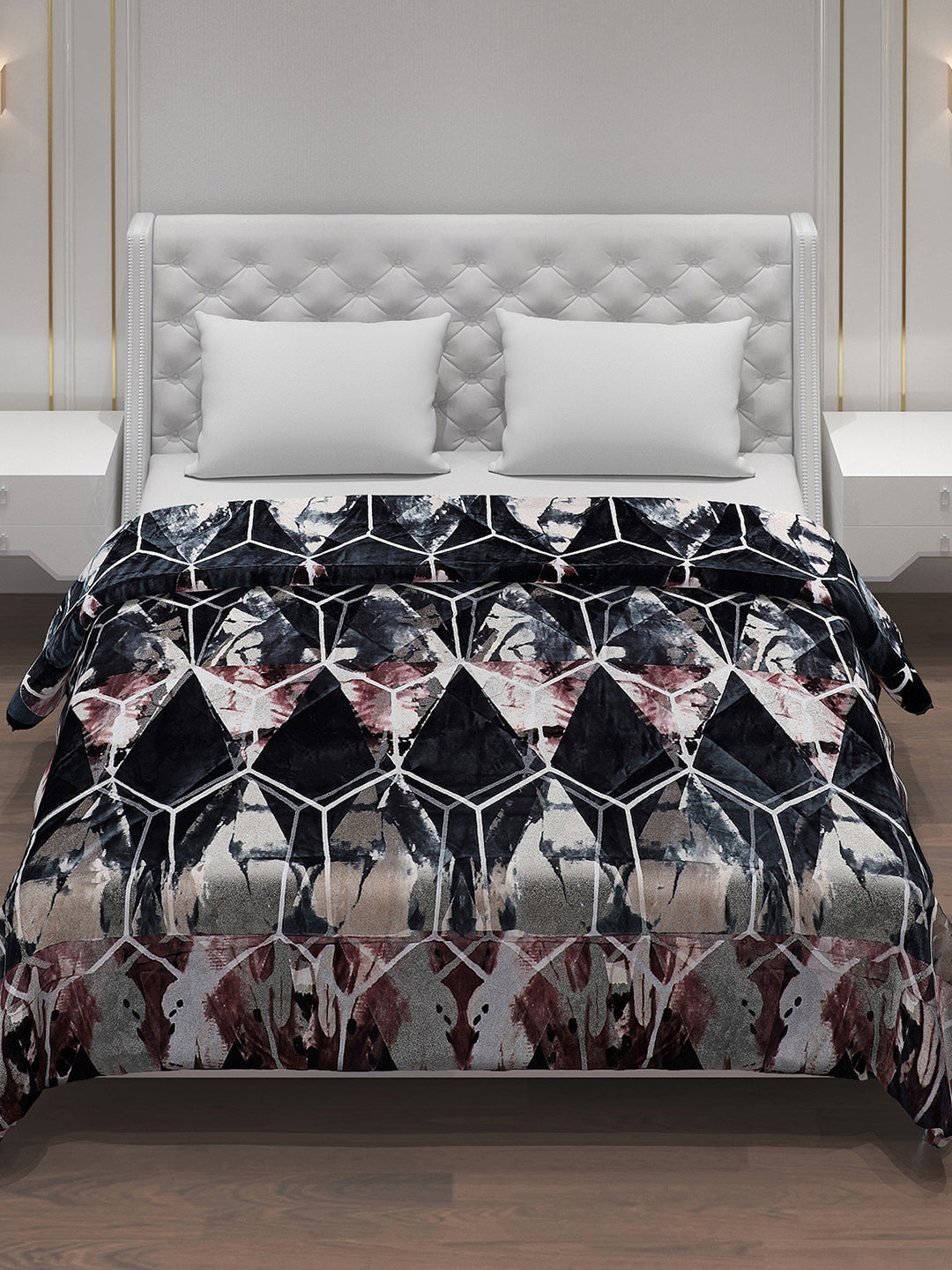 Printed Polyester Double Bed Comforter for Winter