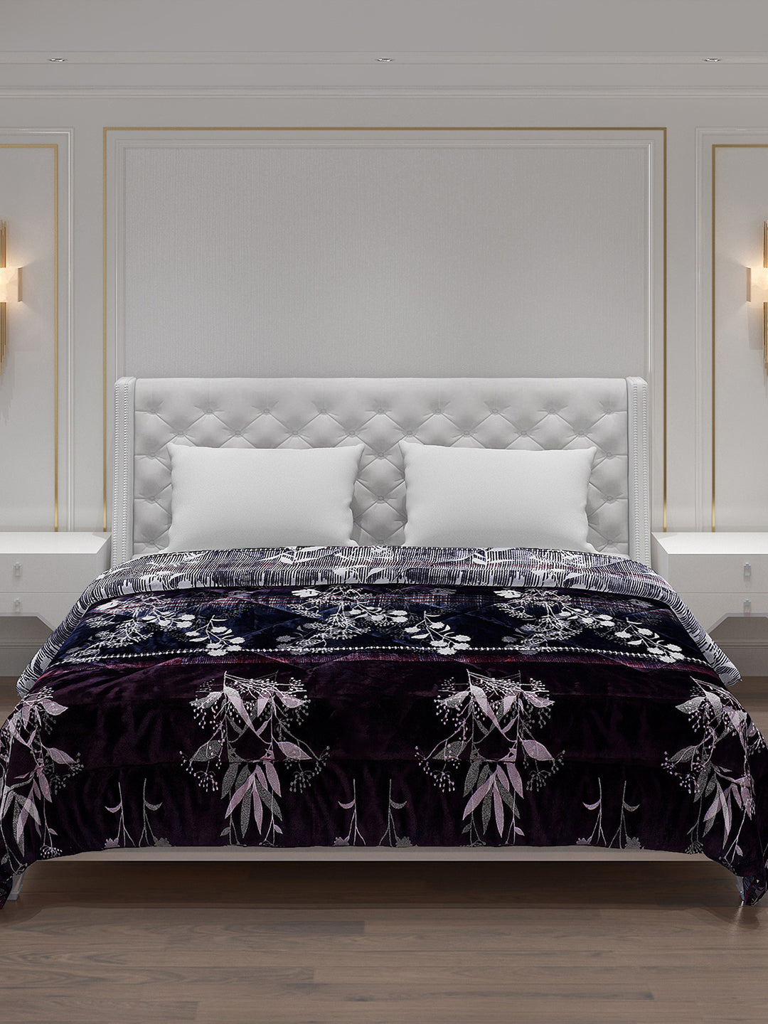 Printed Polyester Double Bed Comforter for Winter