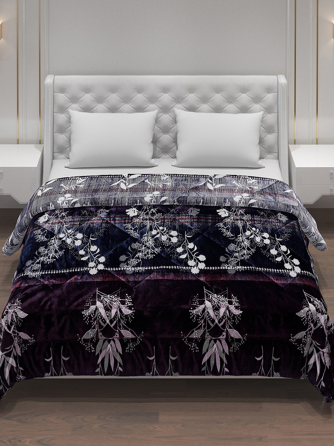 Printed Polyester Double Bed Comforter for Winter