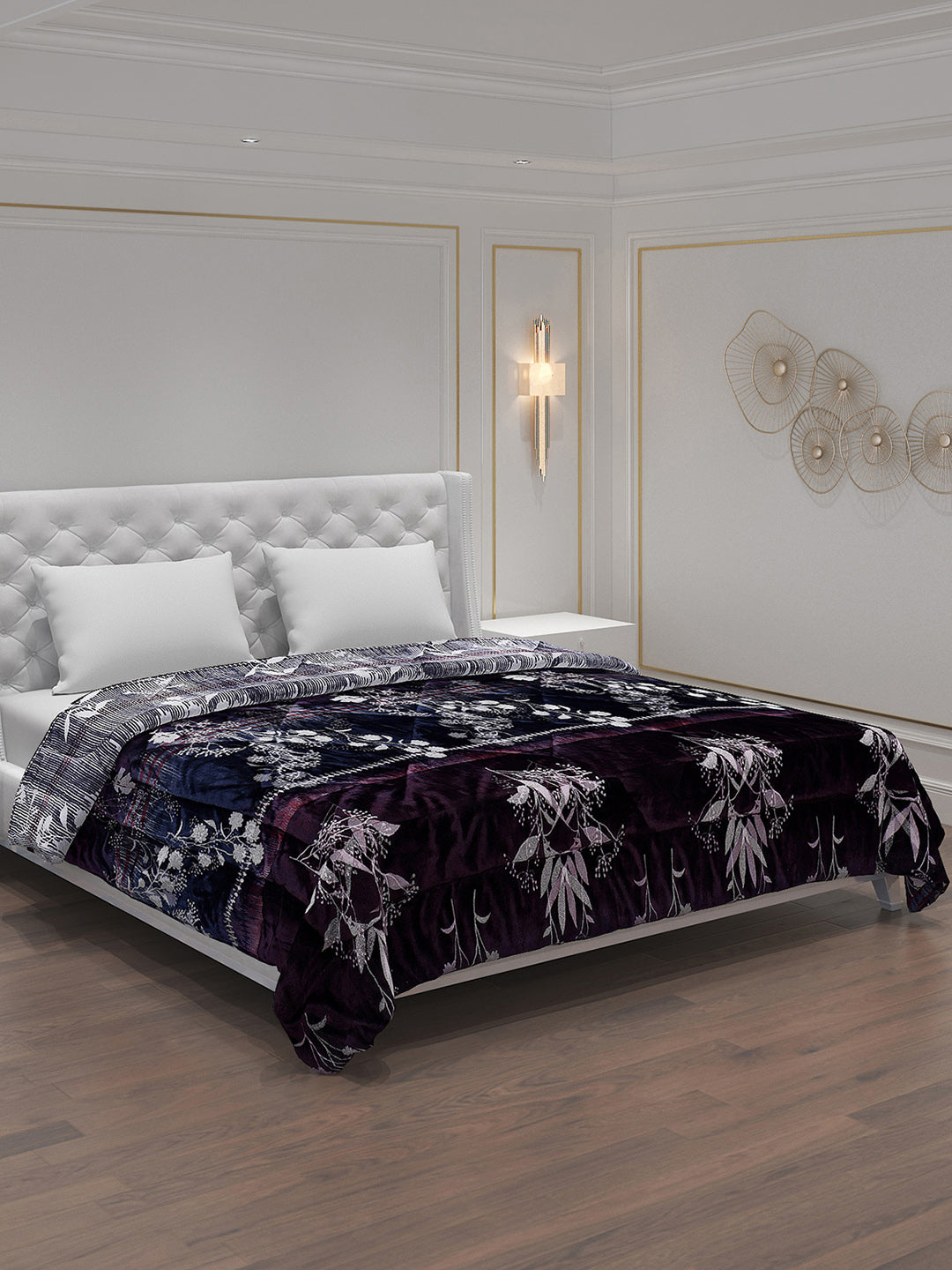 Printed Polyester Double Bed Comforter for Winter