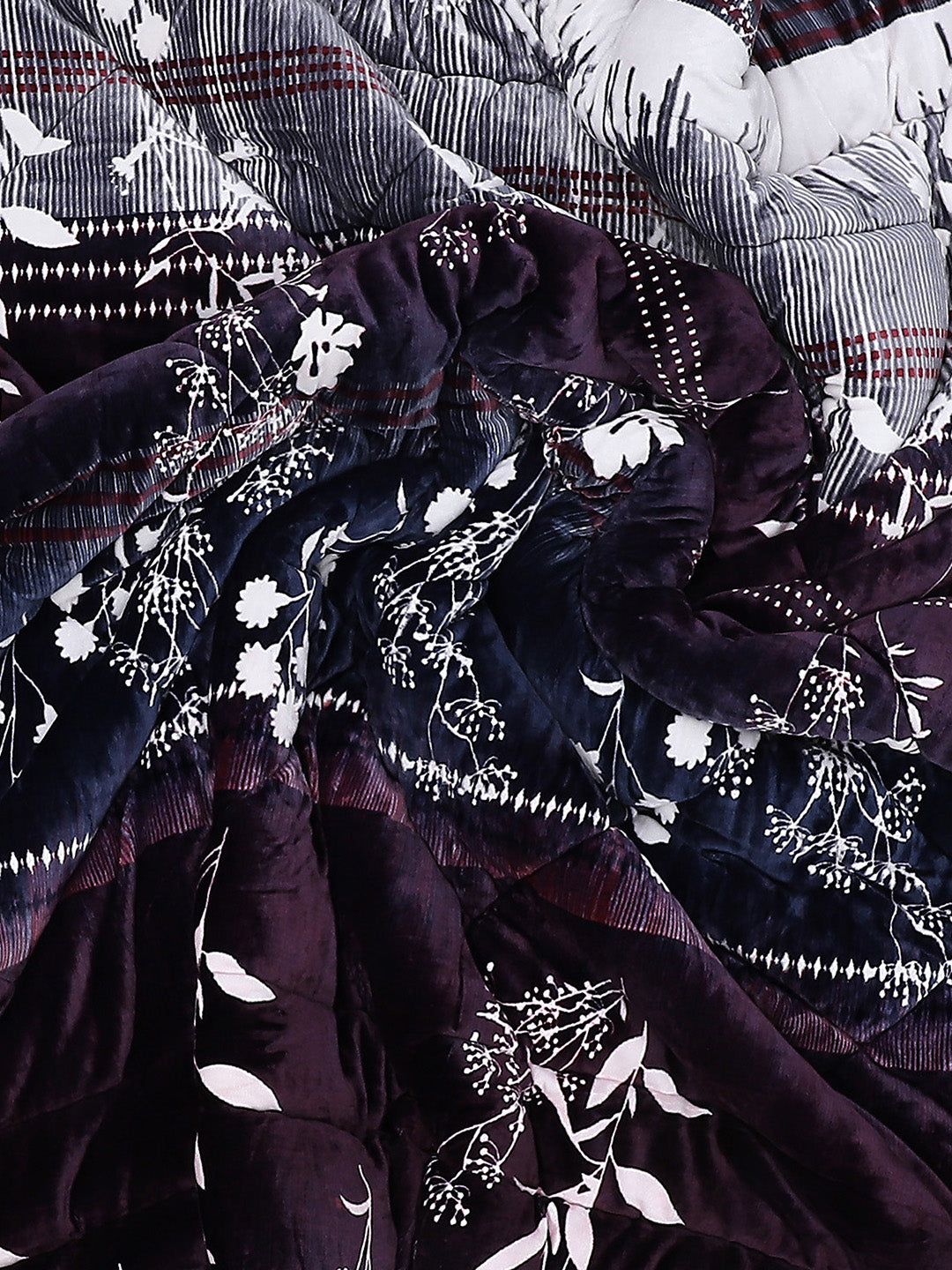 Printed Polyester Double Bed Comforter for Winter