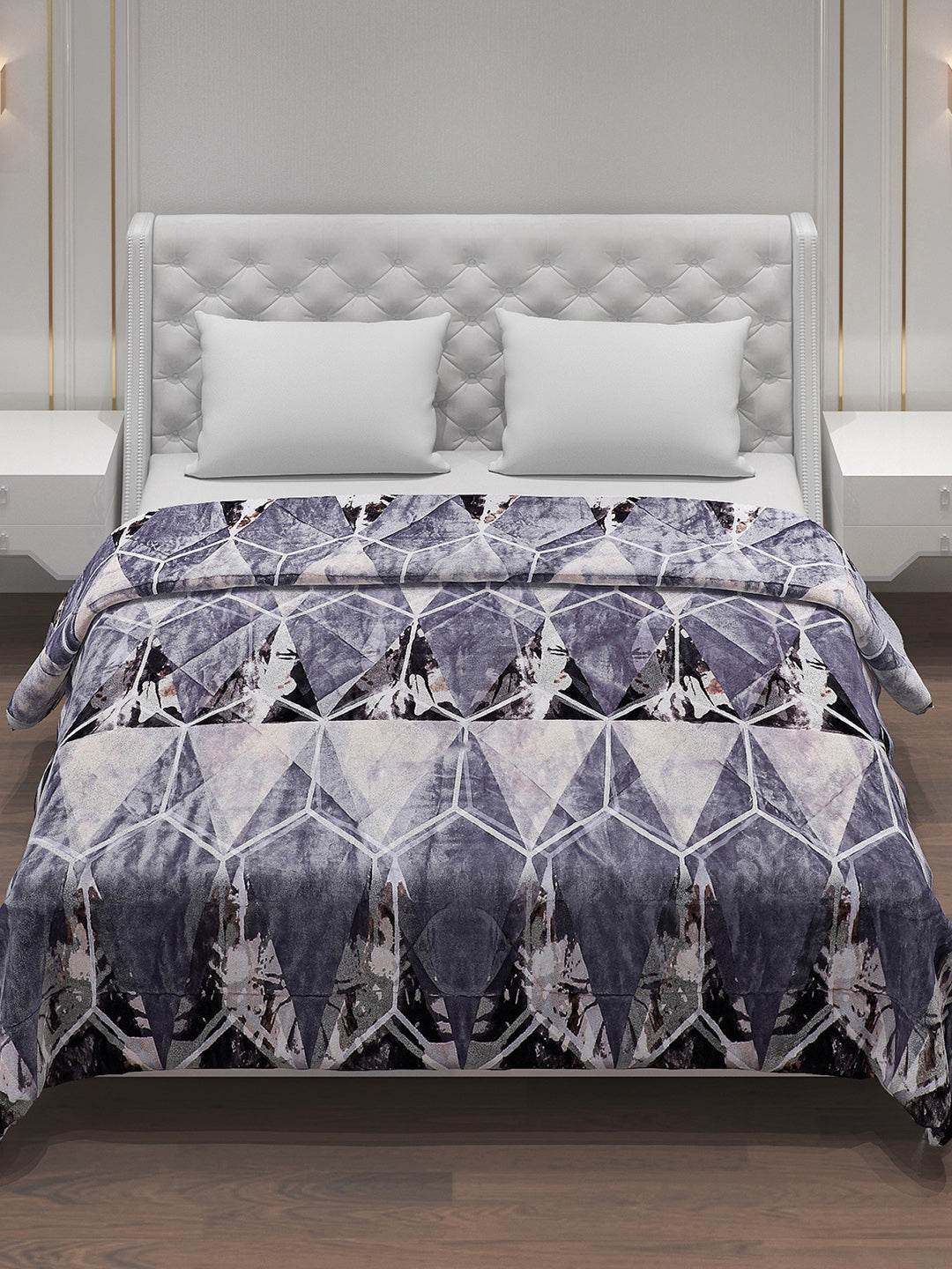 Printed Polyester Double Bed Comforter for Winter