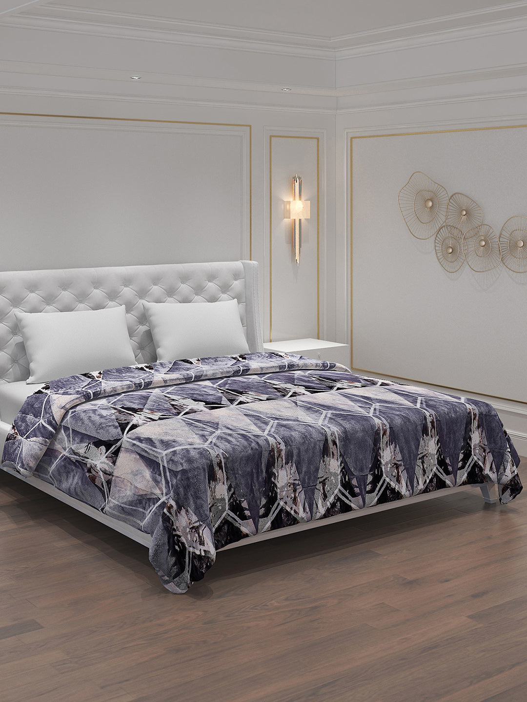 Printed Polyester Double Bed Comforter for Winter