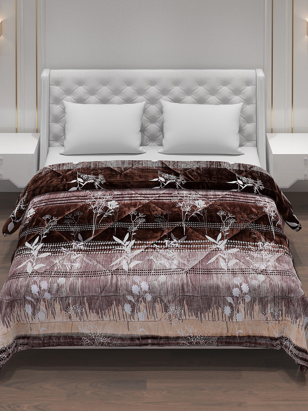 Printed 100% Polyster Double Bed Comforter for Winter