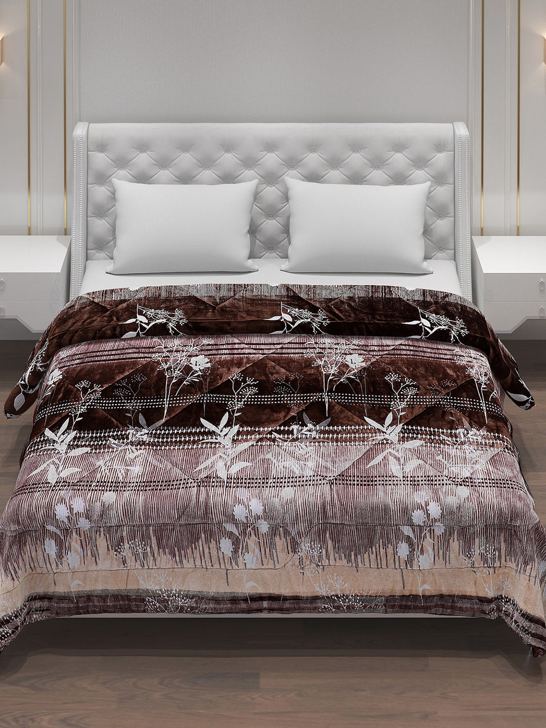 Printed Polyester Double Bed Comforter for Winter