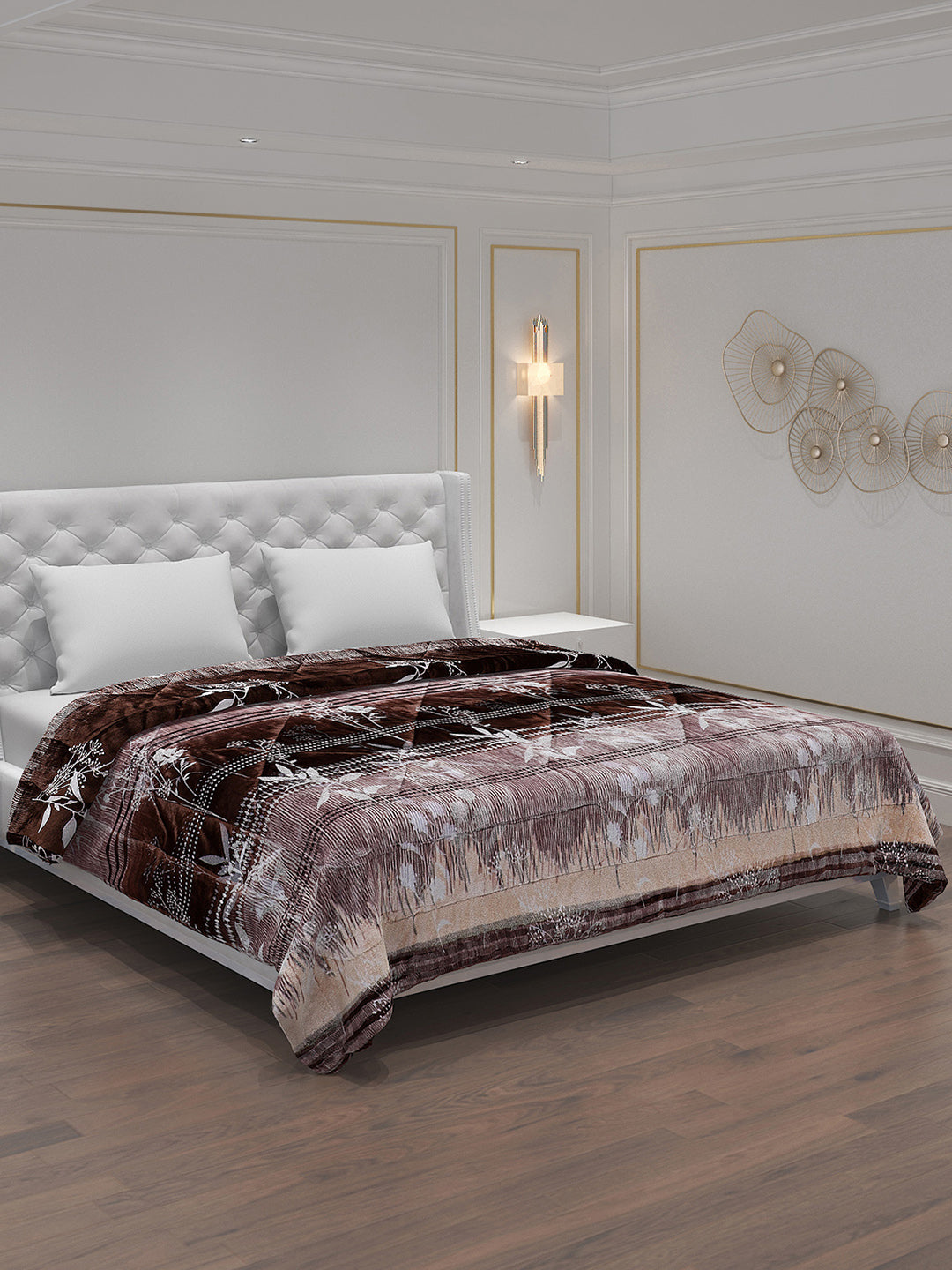 Printed Polyester Double Bed Comforter for Winter