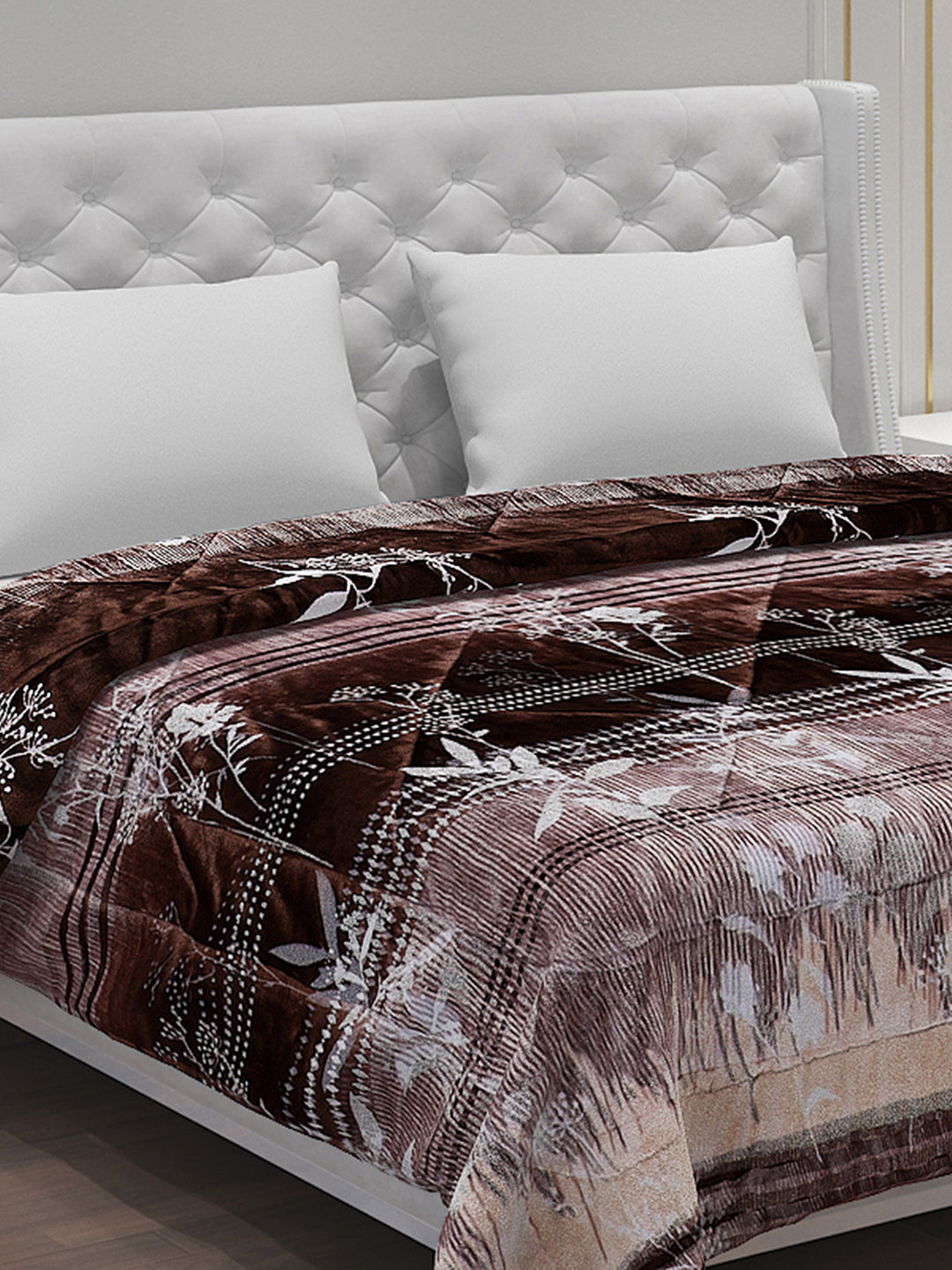 Printed Polyester Double Bed Comforter for Winter