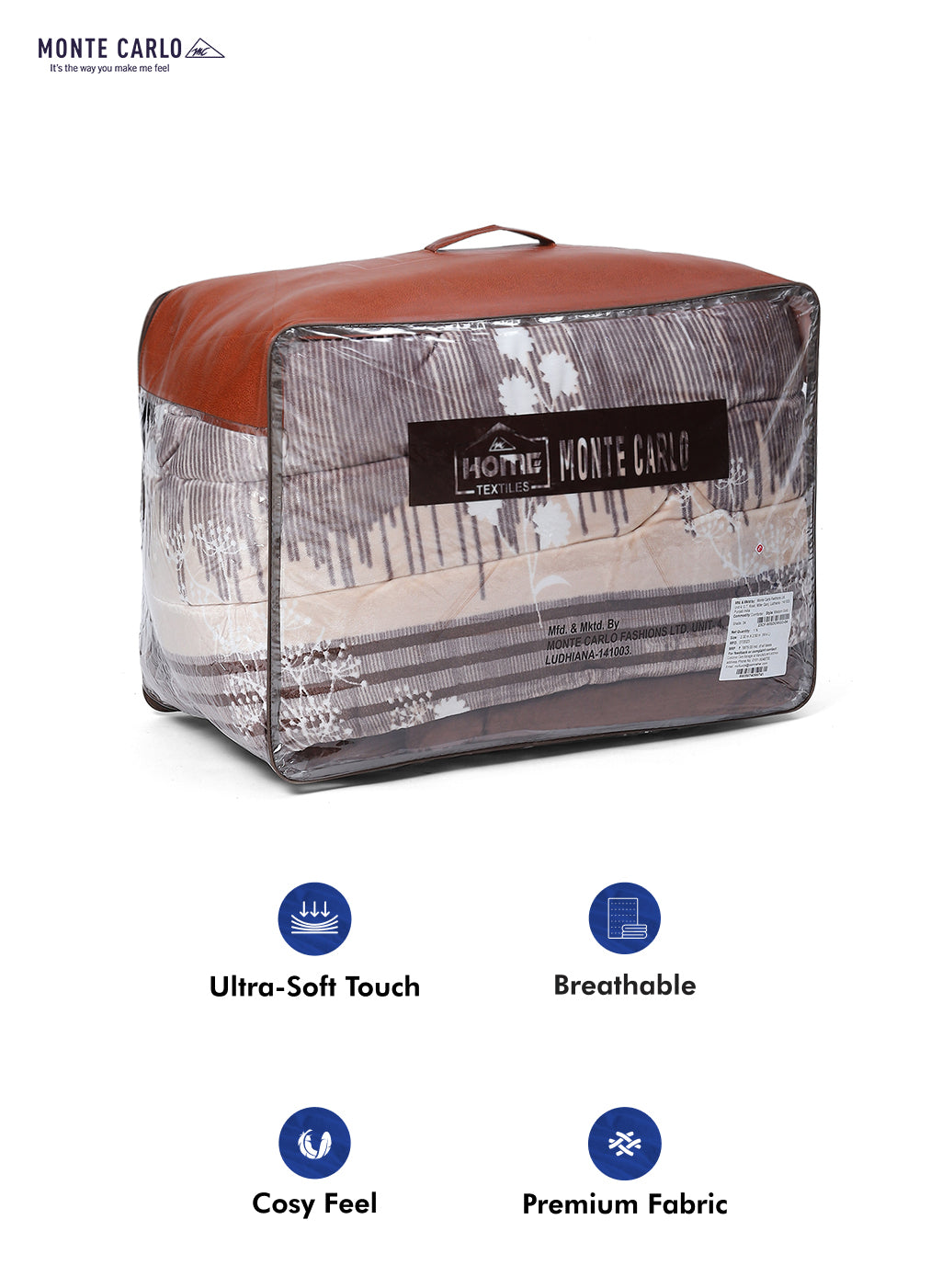 Printed Polyester Double Bed Comforter for Winter