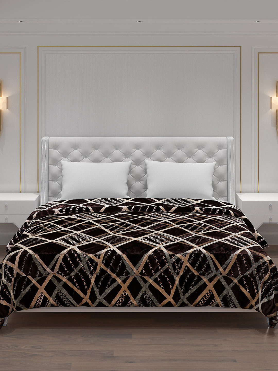 Printed 100% Polyester Double Bed Comforter for Winter