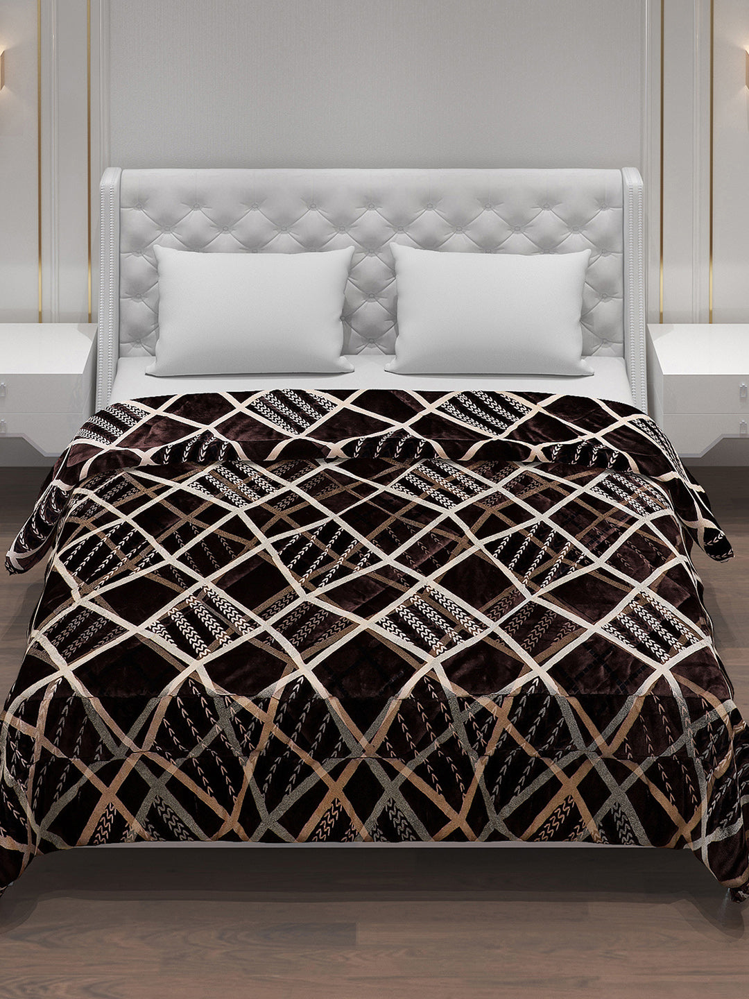 Printed 100% Polyester Double Bed Comforter for Winter