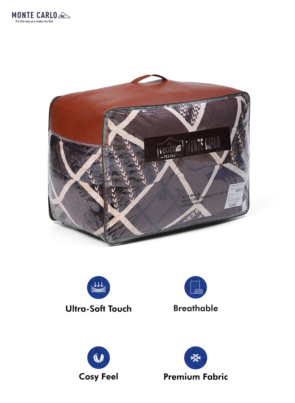 Printed 100% Polyester Double Bed Comforter for Winter