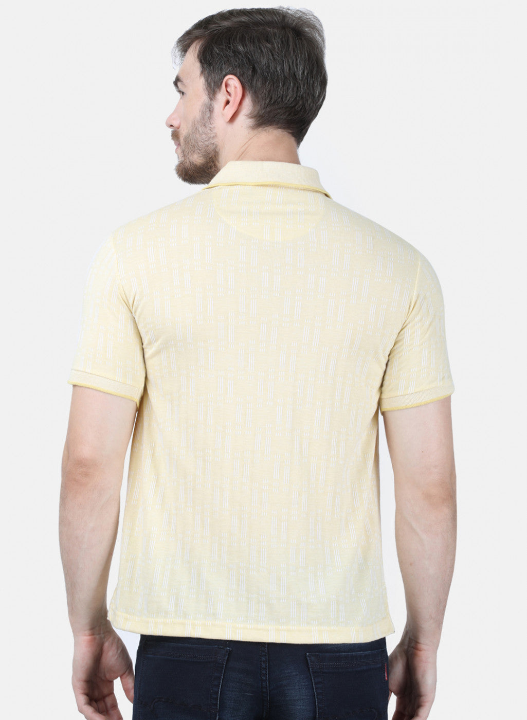 Mens Yellow Stripe T-Shirt