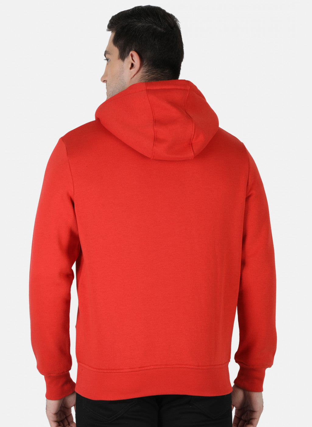 Men Orange Plain T-Shirt