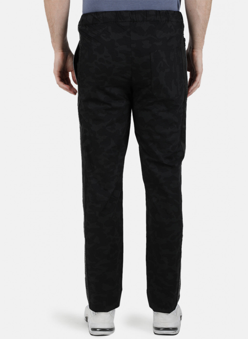 Mens Black Printed Lower