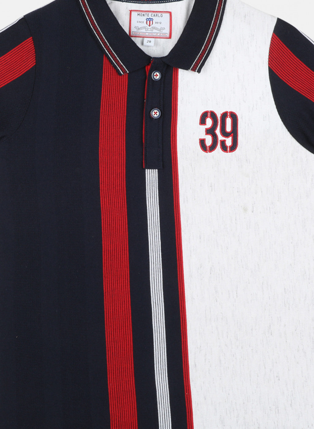 Boys Navy Blue Stripe T-Shirt