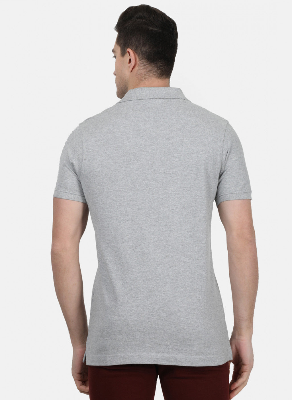 Mens Grey Plain T-Shirt