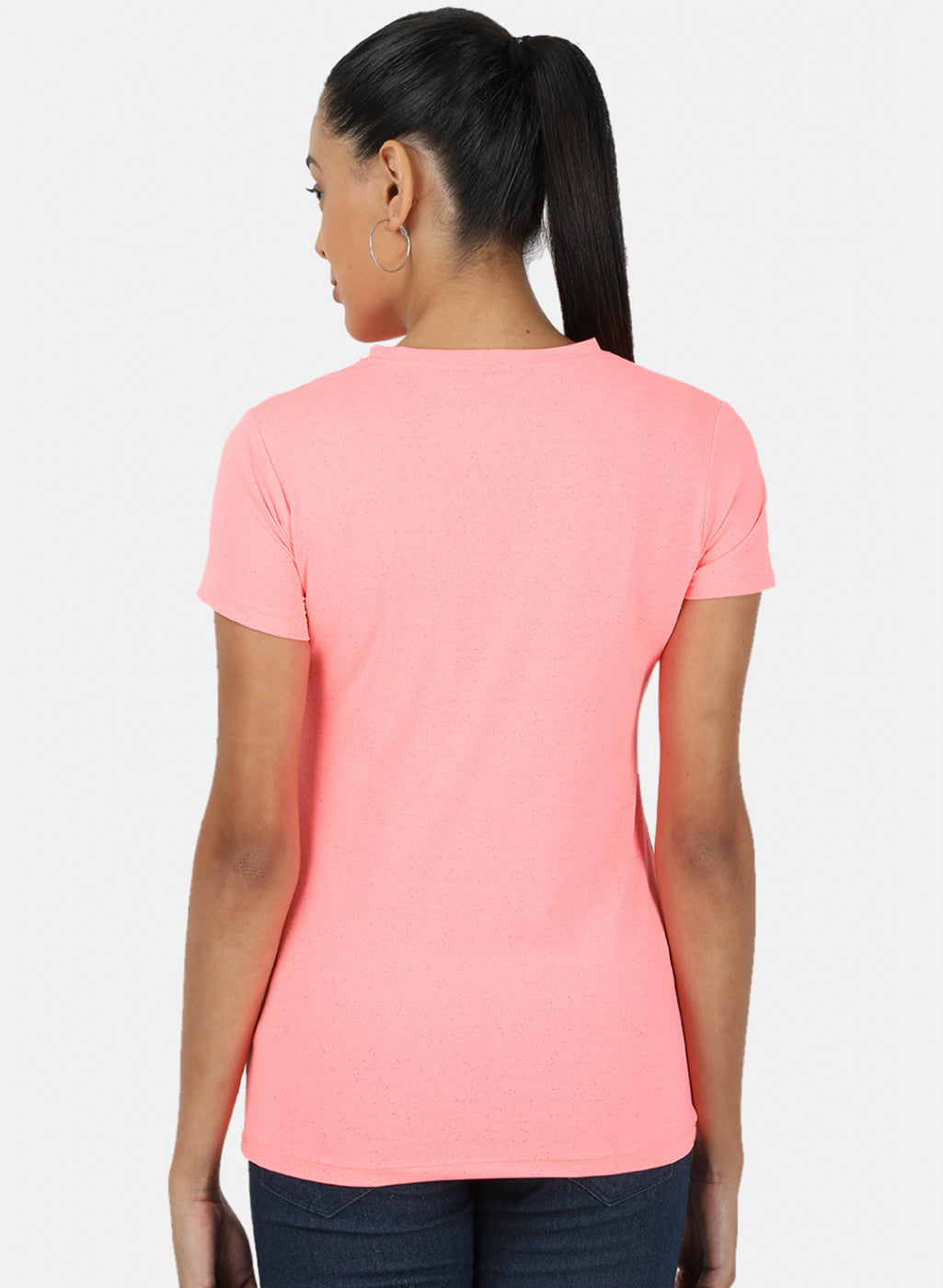 Womens Pink Plain Top