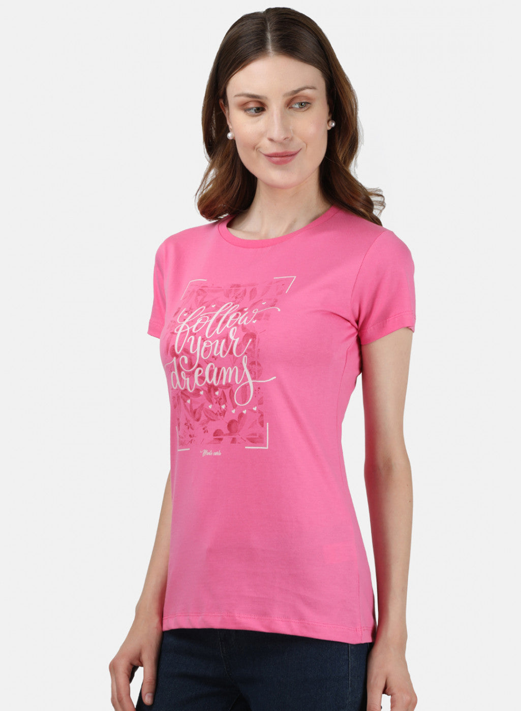 Womens Blue & Pink Printed Top 2Pc Set