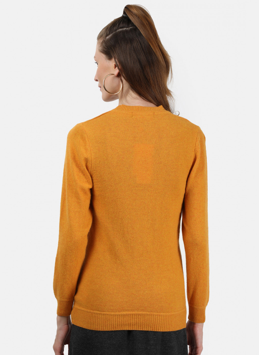 Women Yellow Solid Cardigan