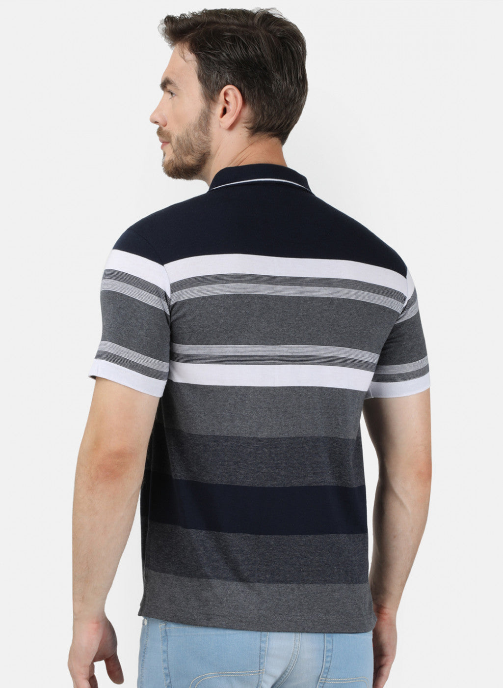 Mens NAvy Blue Stripe T-Shirt