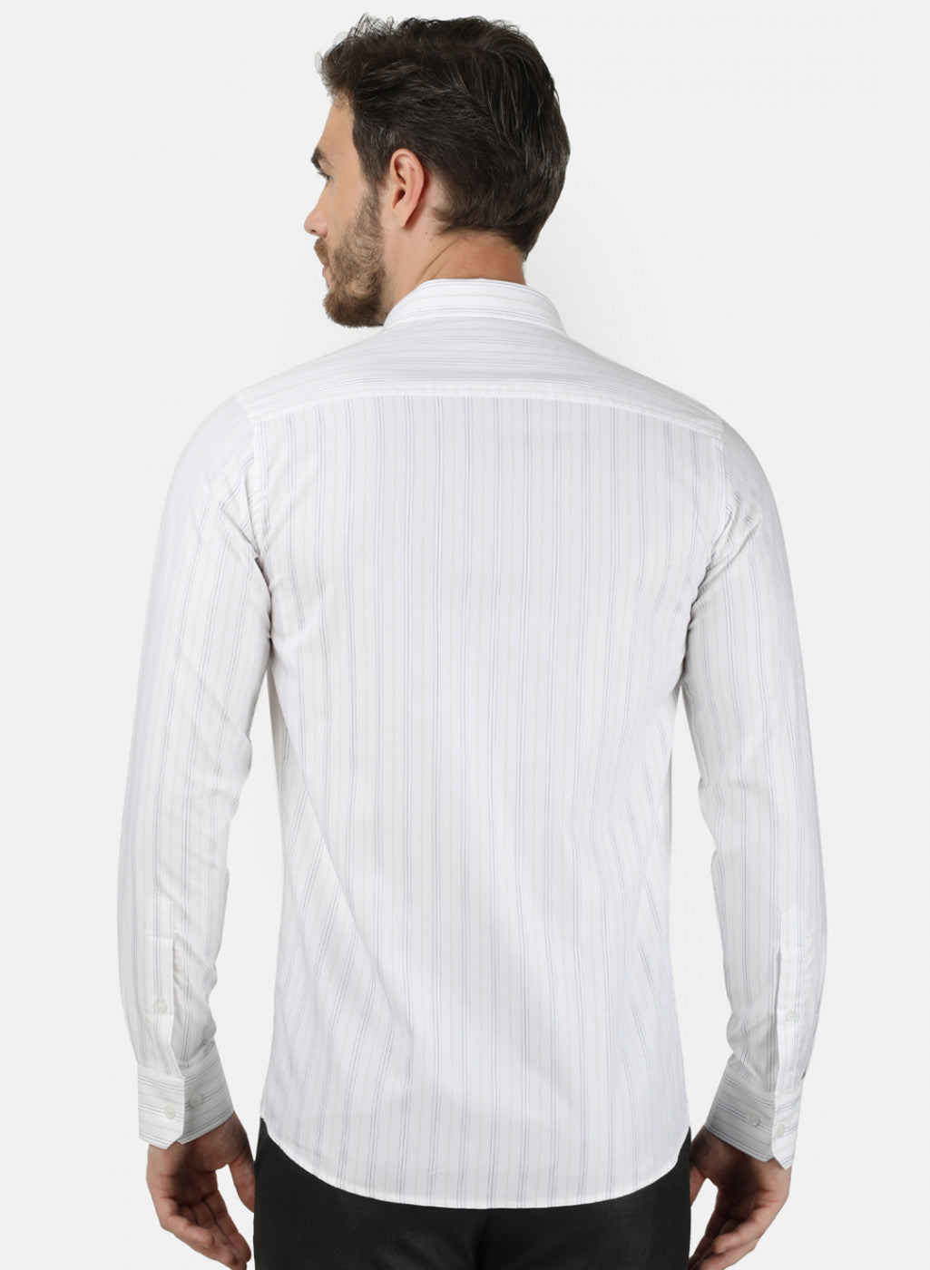 Mens White Stripe Shirt