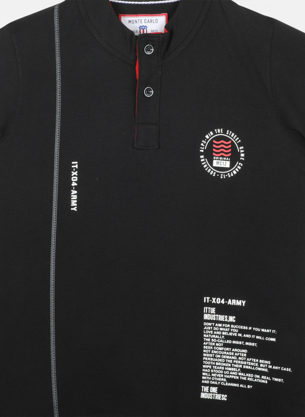 Boys Black Printed T-Shirts