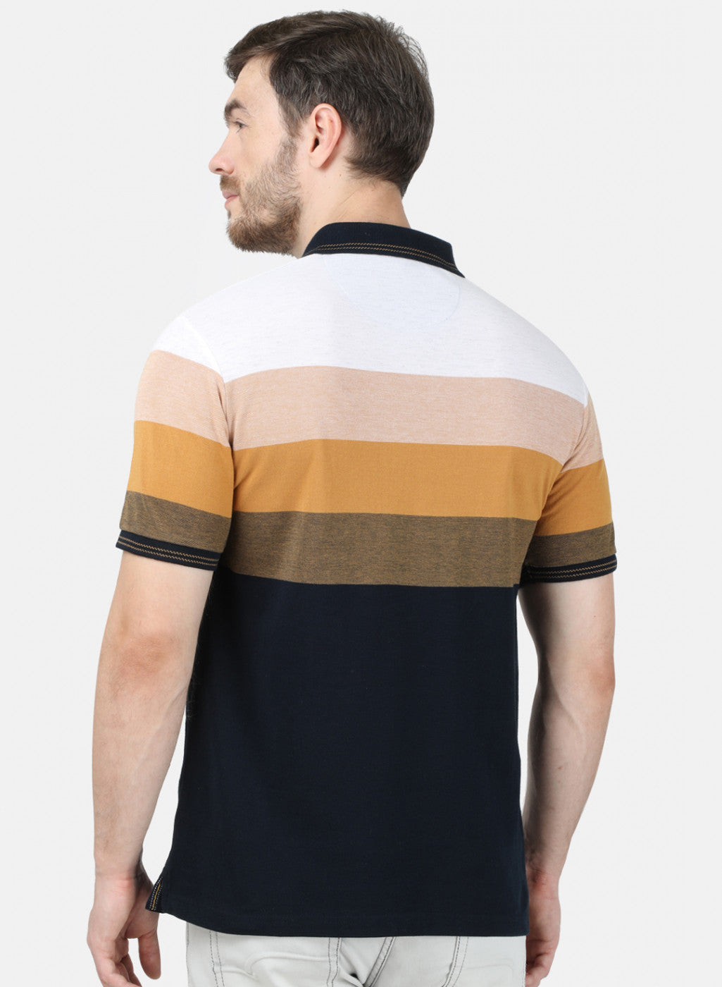 Mens Mustard Stripe T-Shirt