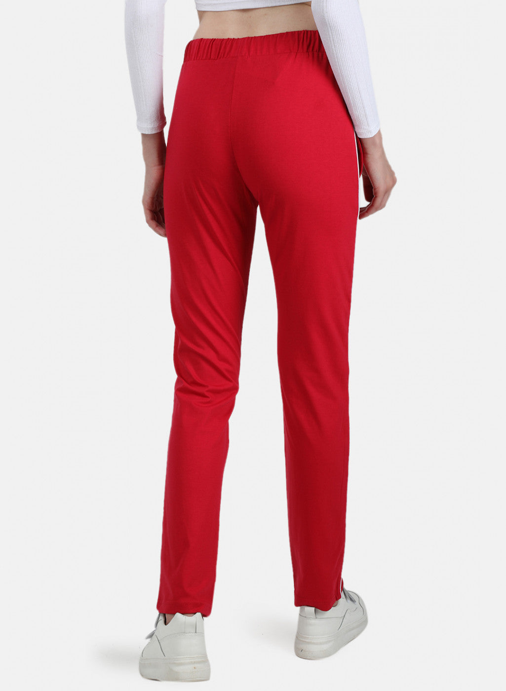 Womens Dark Pink Plain Lower