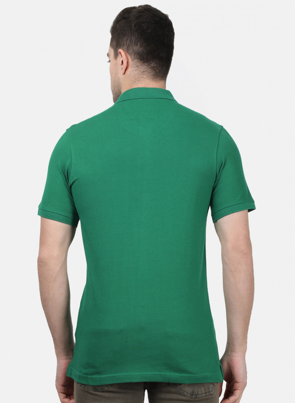Mens Green Plain T-Shirts