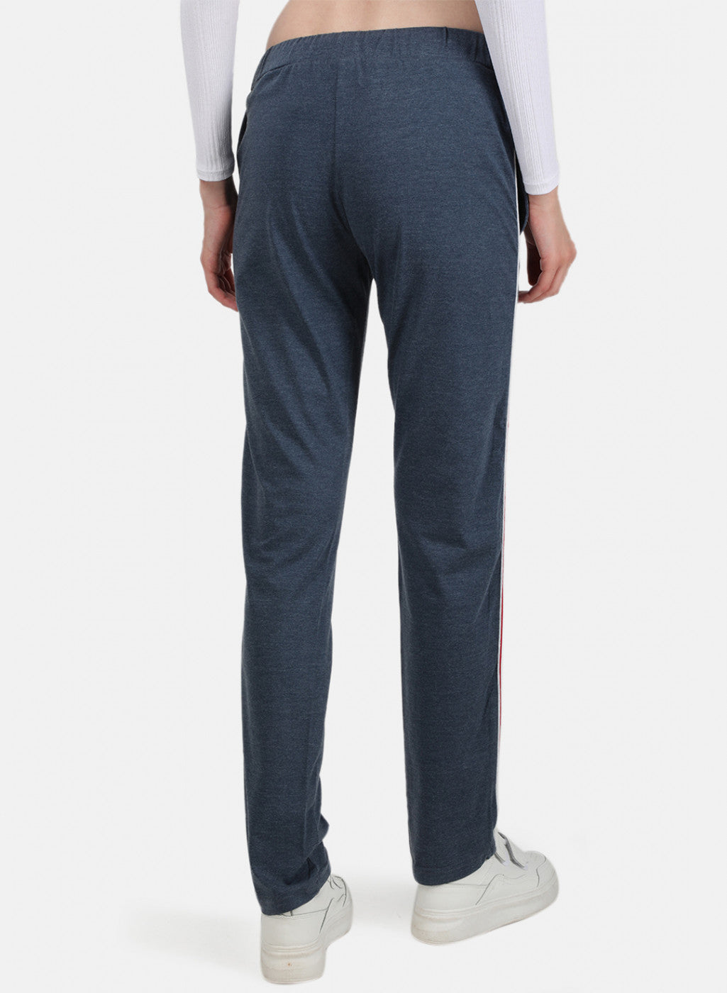 Womens NAvy Melange Plain Lower