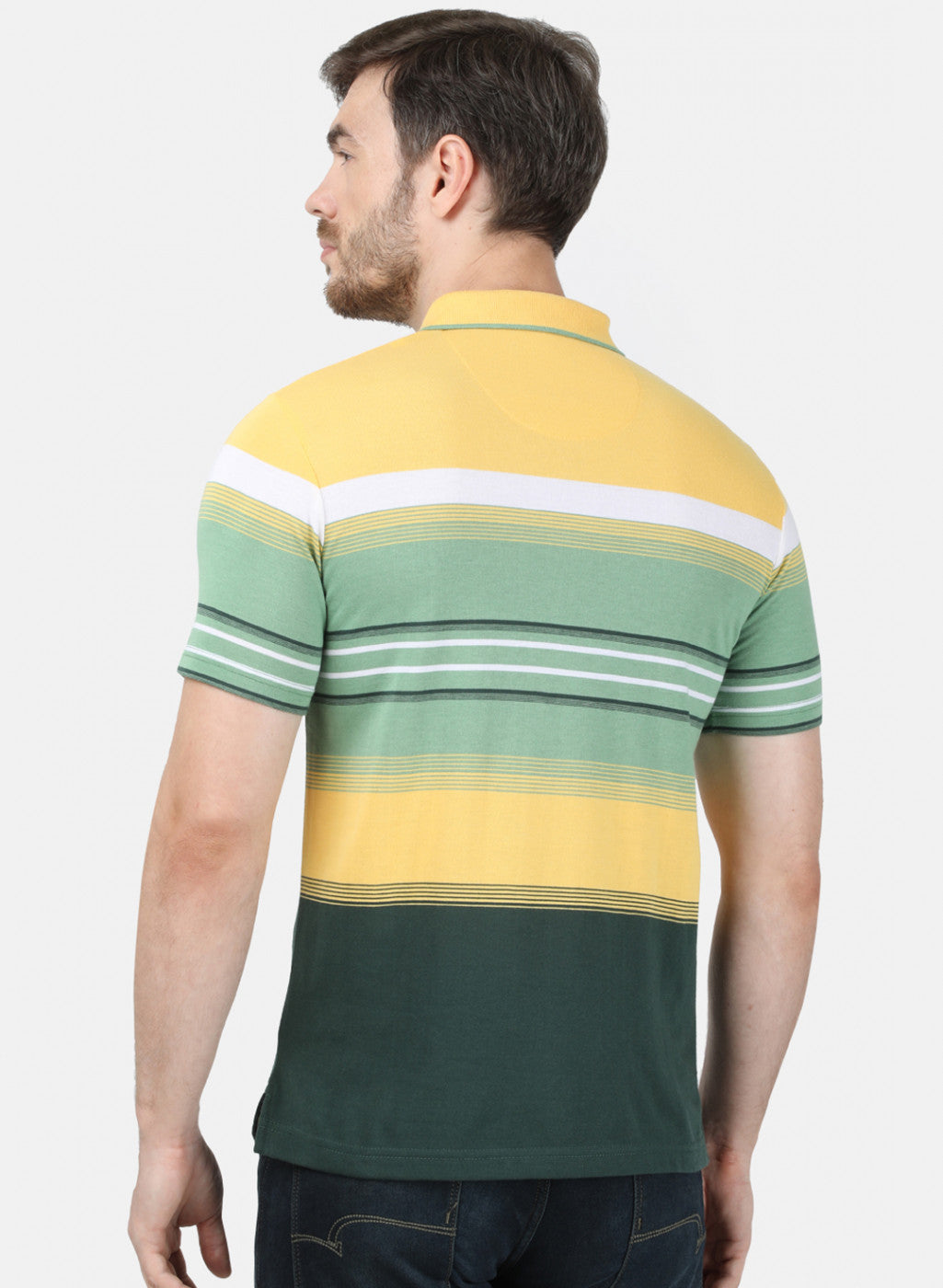 Mens Yellow Stripe T-Shirt
