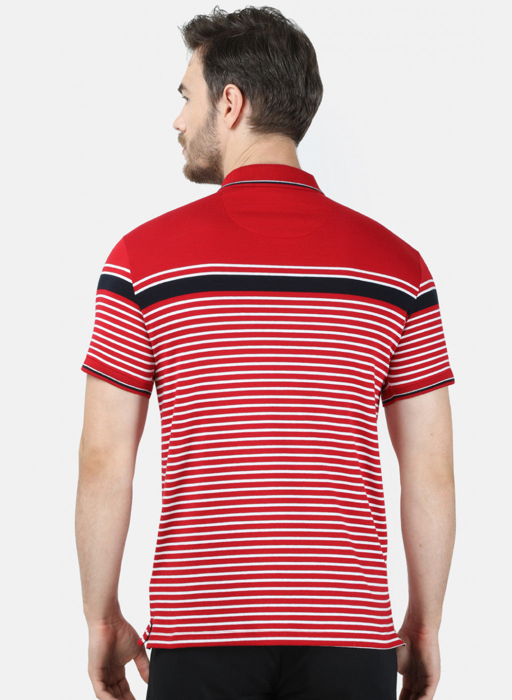 Mens Maroon Stripe T-Shirt