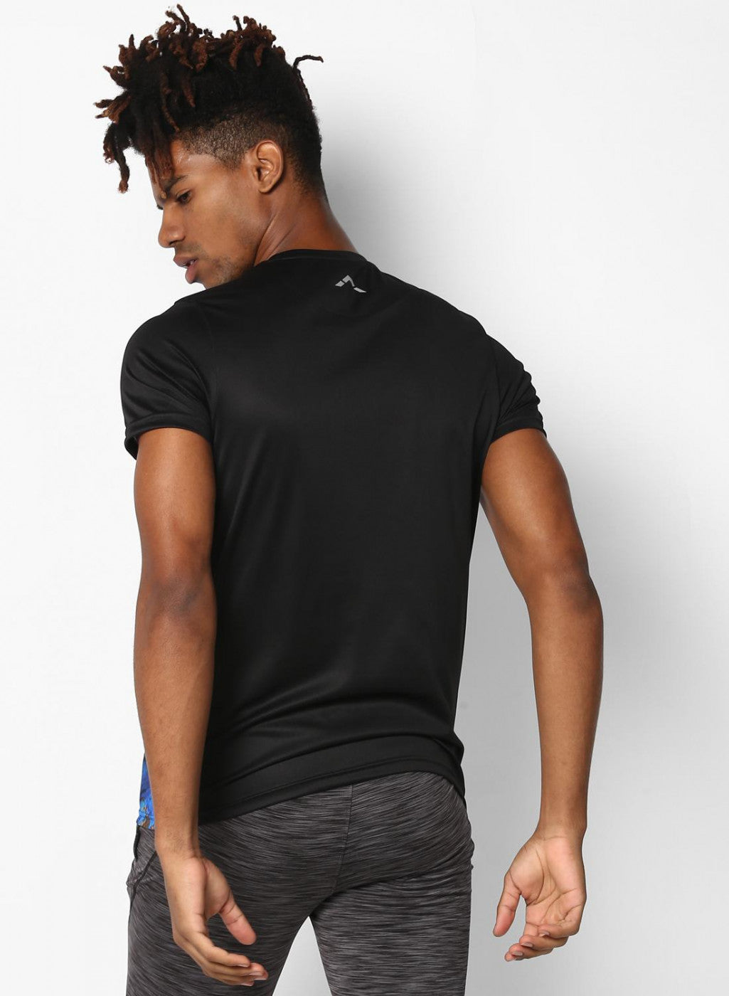 Rock.it Black Round Neck Smart Fit T-Shirt