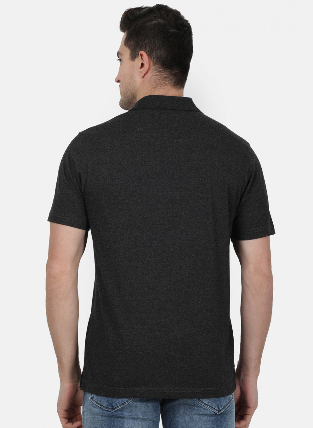 Mens Grey Plain T-Shirt