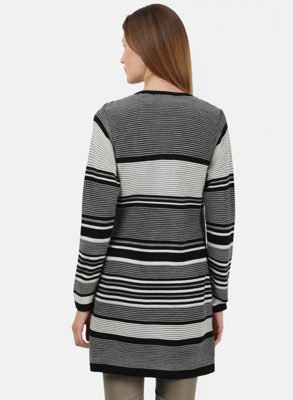 Women Black Solid Cardigan