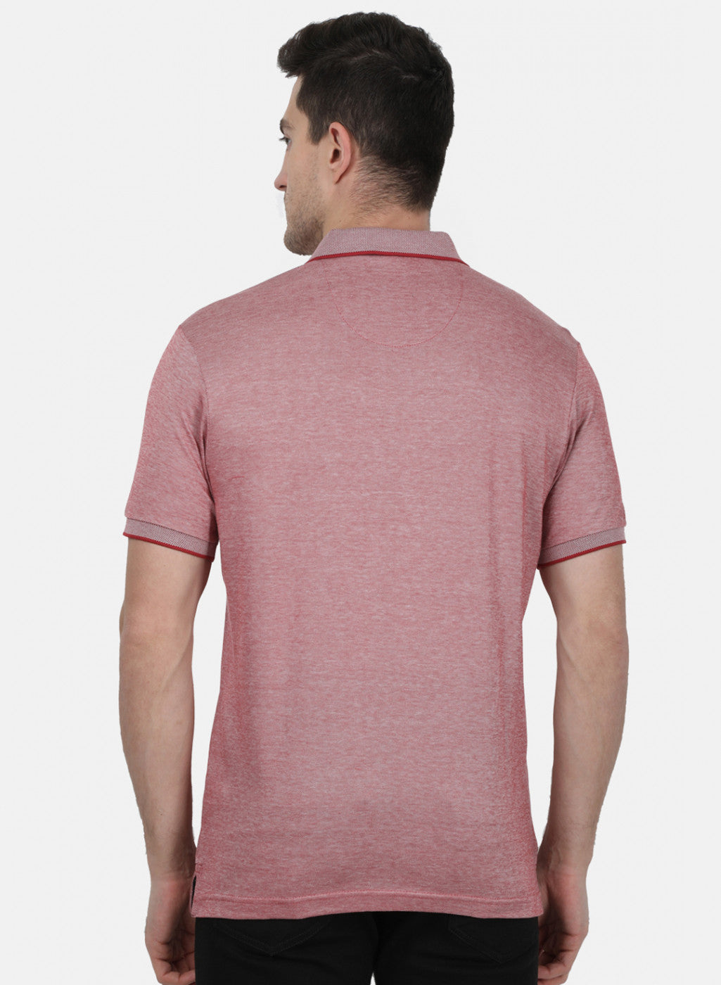 Mens Maroon Plain T-Shirt