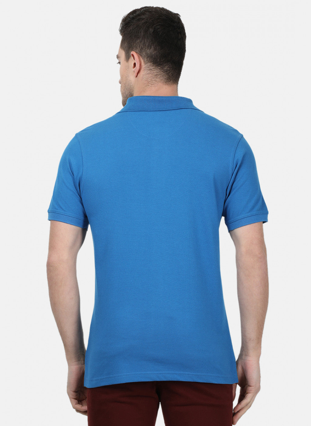 Mens Blue Plain T-Shirts