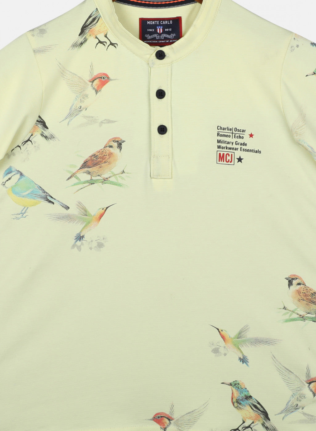 Boys Yellow Printed T-Shirt