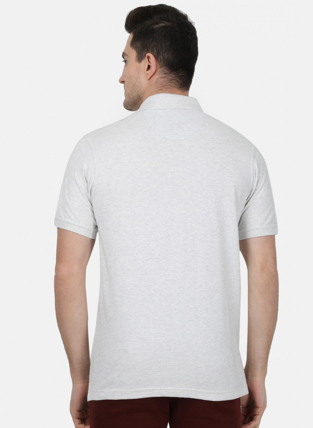 Mens Grey Plain T-Shirt