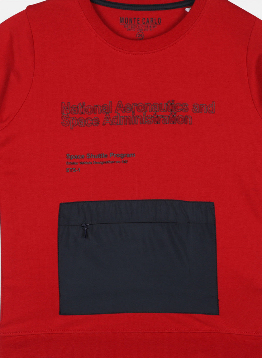 Boys Red Printed Sweatshirt