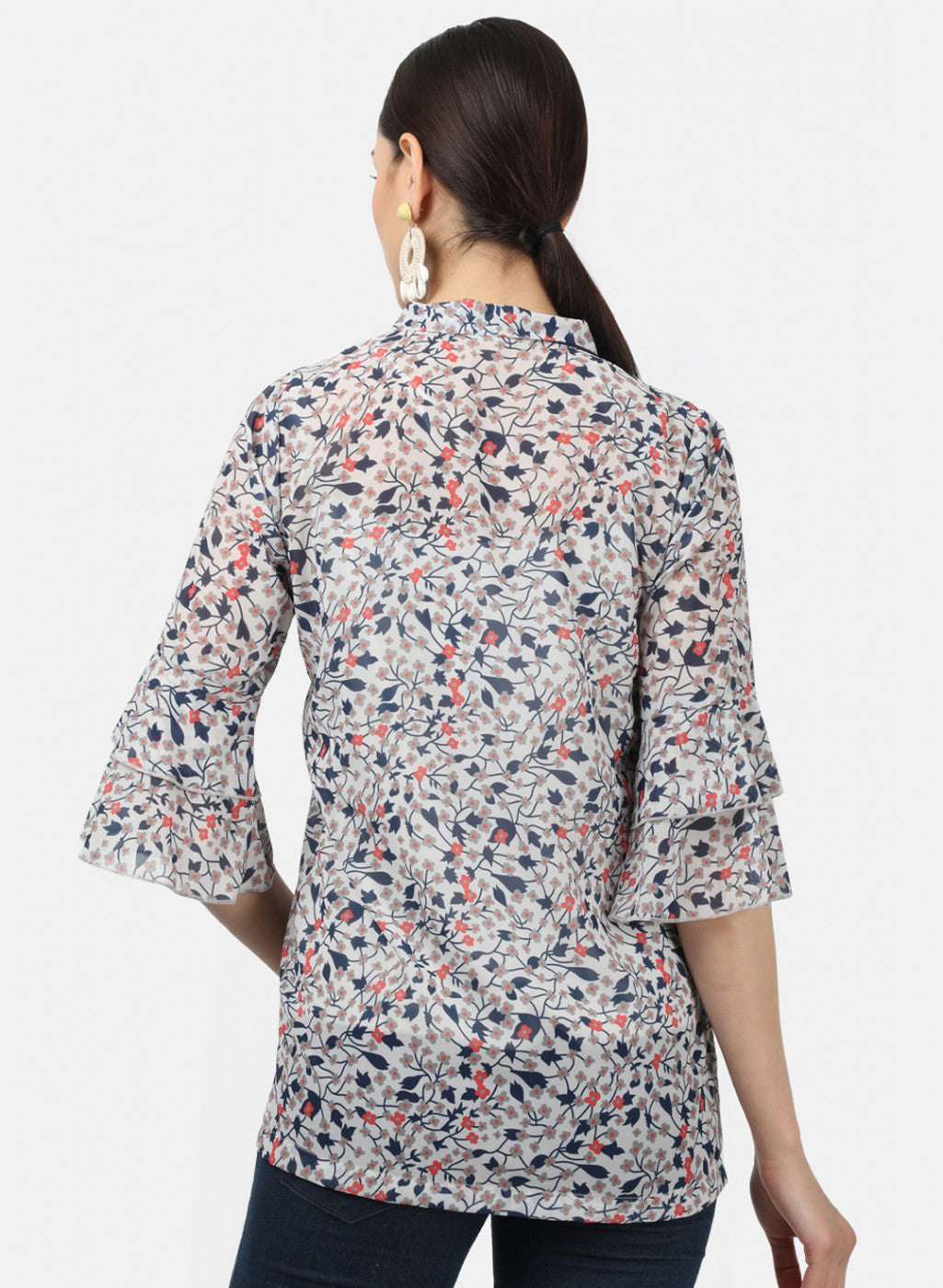 Womens Multi Color Printed Tops