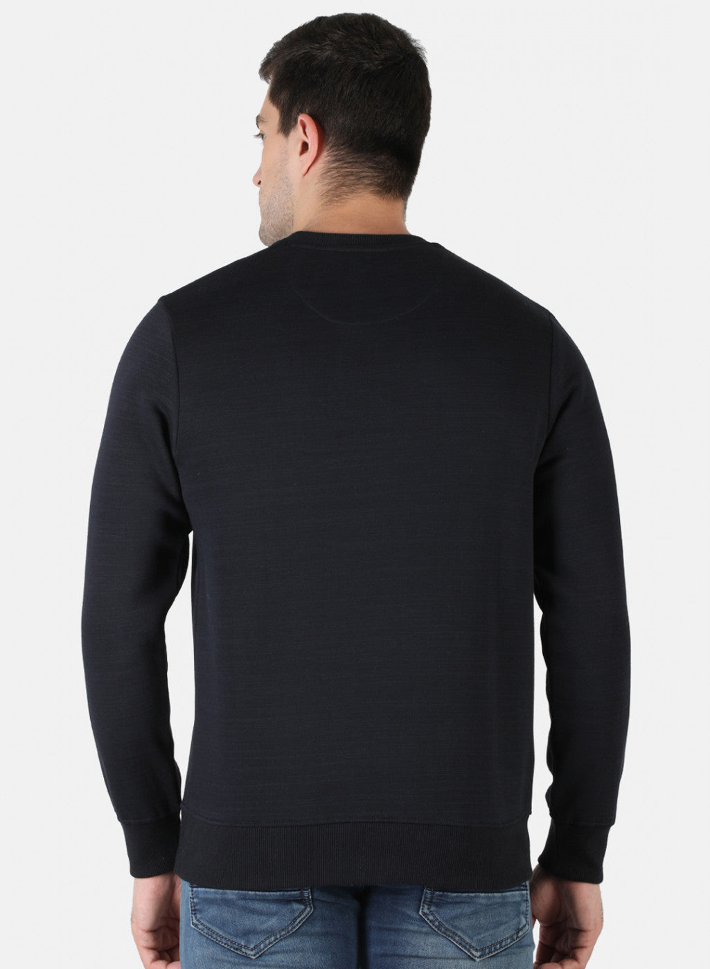 Men Blue Printed Sweatshirt