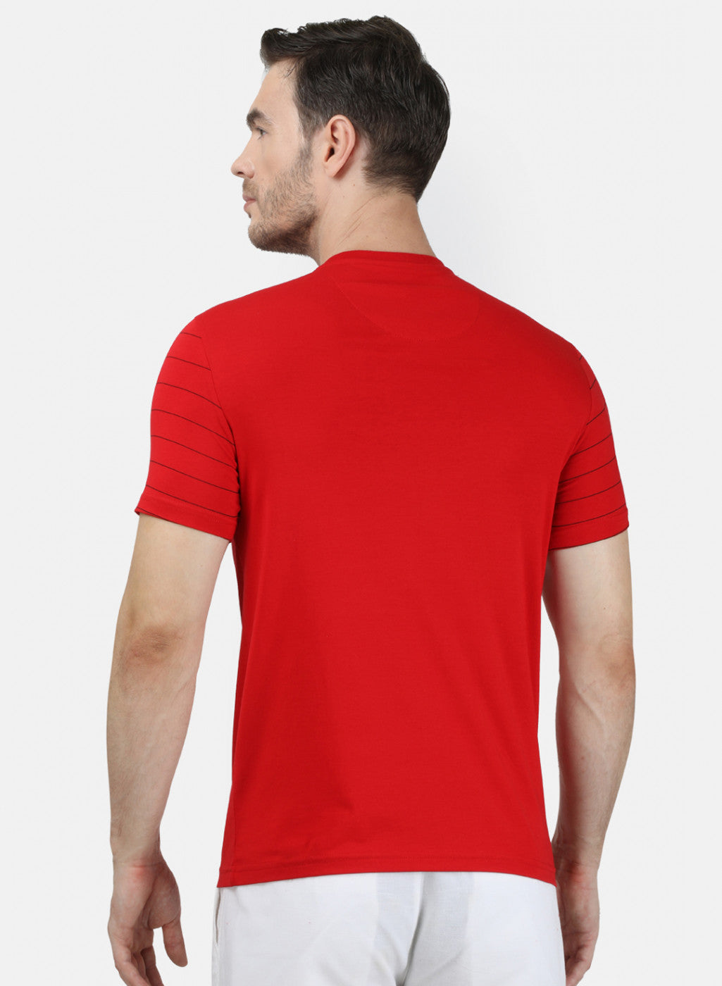 Mens Red Printed T-Shirt
