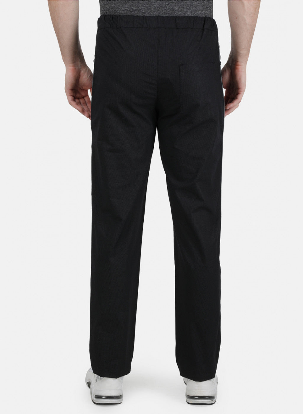 Mens Black Printed Lowers