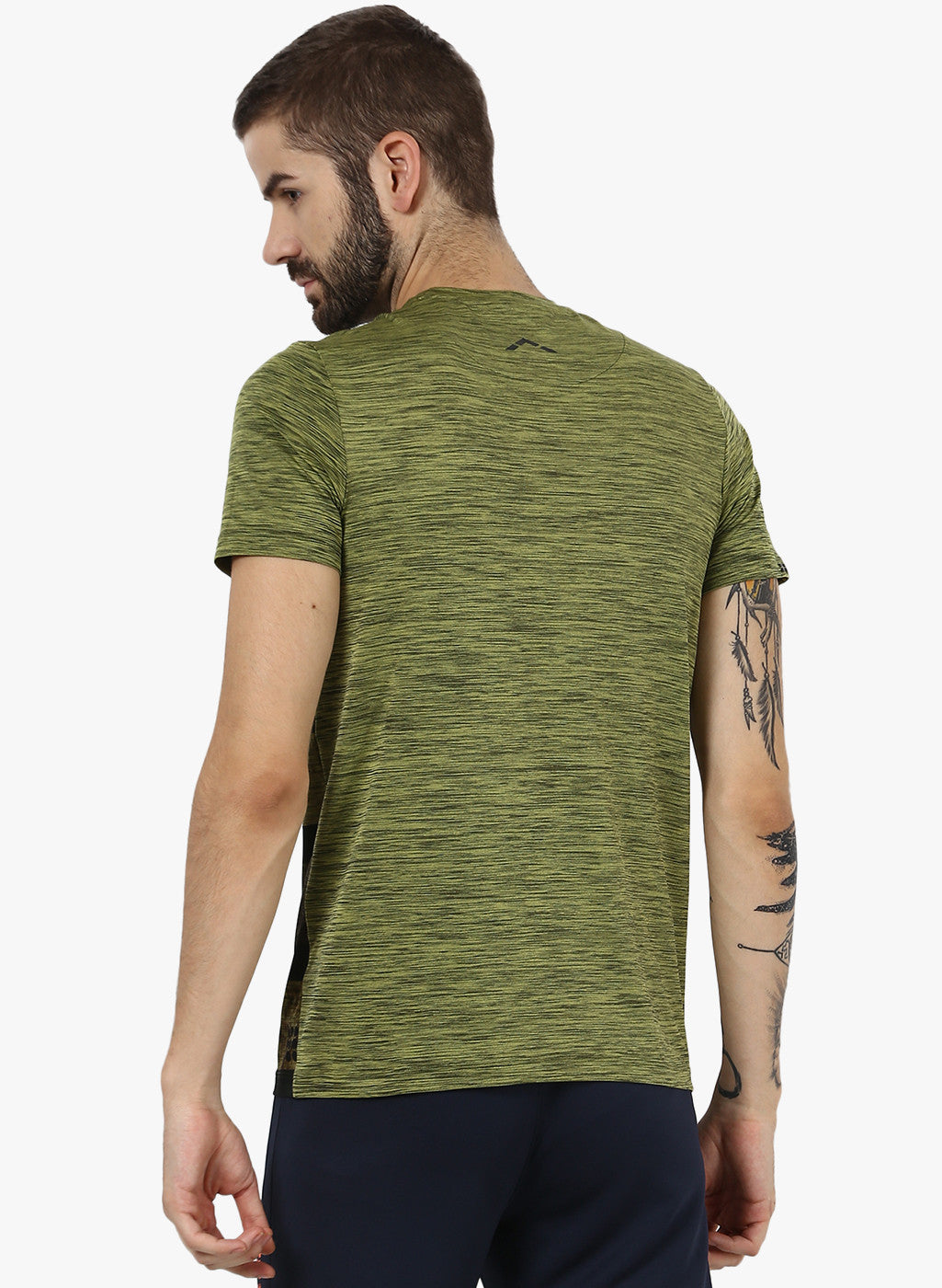Rock.it Olive Round Neck Smart Fit T-Shirt